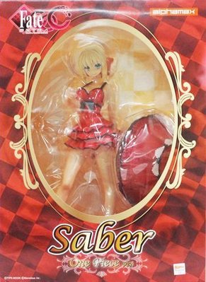 日本正版 alphamax Fate/EXTRA CCC 紅Saber 尼祿 洋裝 1/7 模型 公仔 日本代購