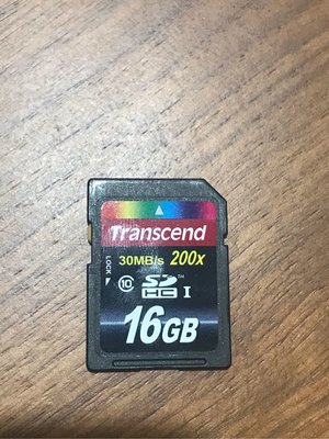 【晶晶雜貨店】二手 創見 Transcend SD卡 16GB 記憶卡