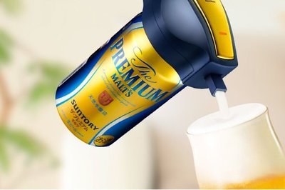 (和風小舖)  Suntory Premium 限定款 啤酒發泡機/ 起泡機 超細緻綿密泡沫 罐裝 專用代購