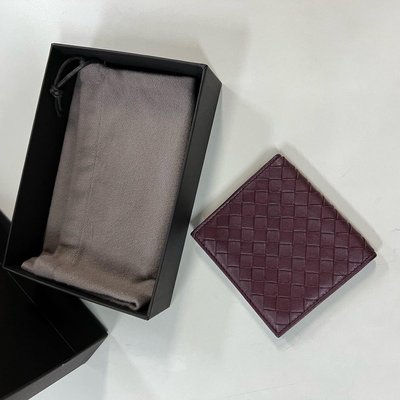 瑞奇二手精品 Bottega veneta 棗色 名片 卡夾 美品