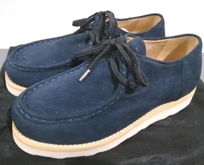 BRIDGE 麂皮 袋鼠鞋 帆船鞋 袋鼠靴 休閒鞋 (深藍色)
