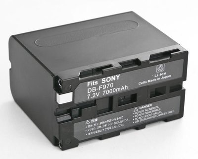 呈現攝影-Sony NP-F970鋰電池 7.2V 7000mah 超大容量 Sony攝影機Z96 LED燈可用 保固一年