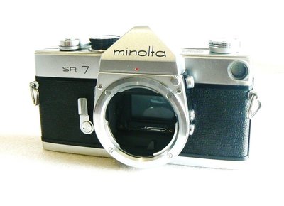 【悠悠山河】稀有經典必藏 美樂達第一台純機械高級底片單眼相機--Minolta SR7 *~收藏機~*已保養 測光表正常
