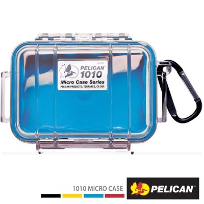 派立肯《塘鵝》PELICAN 1010 Micro Case 微型防水氣密箱 (透明) 防水盒  收納盒【公司貨】