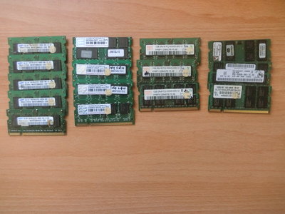筆記型電腦 記憶體 DDR2 1GB三星 創見 金士頓 海力士 其他品牌