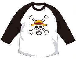 奇蹟 蛋 Cospa 日版航海王海賊王海賊旗七分袖t恤黑x白 Yahoo奇摩拍賣