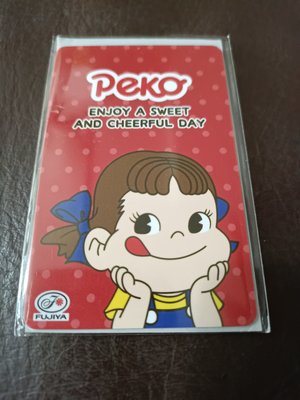 不二家 Peko 牛奶妺限量版 一卡通 正紅微笑版