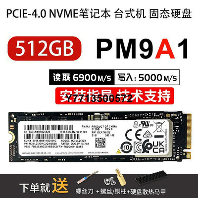 適用三星PM9A1 256G 512G 1T 2T PCIE NVME筆電桌機固態硬碟