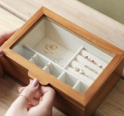 [SECOND LOOK]英國雜貨 木頭製 復古高質感 珠寶盒 首飾盒