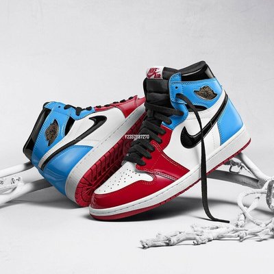 Nike Air Jordan 1 Fearless漆皮 紅藍 警燈 減震籃球鞋CK5666-100