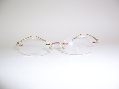 光寶眼鏡城(台南) Dr.Swan 無邊 B純鈦IP眼鏡一體腳 BG8086 /C9 消光粉紫