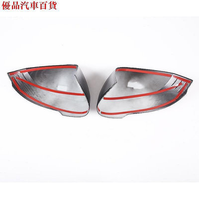 【熱賣精選】適用於 BMW X1 iX1 U11 23 LHD ABS 碳纖維黑色汽車後視鏡蓋罩裝飾貼紙汽車配件
