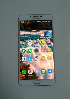 Samsung Galaxy c9 ProSM-C900Y  6吋大螢幕 金色手機6g /64G 超大記憶體 運轉快速外觀九成五新使用功能正常