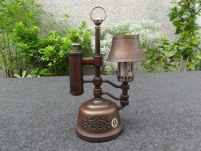 **黑熊古玩藝品**早期日本銅鐵製個性台燈造型打火機