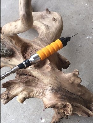 電磨機 電鑽 變 雕刻機 軟軸 配套 振動鑿 手柄 木工 振動 雕刻刀 +金屬軟軸 + 6mm手柄 套組
