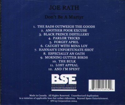 八八 - Joe Rath - Don't Be A Martyr