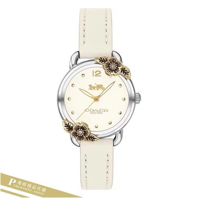 雅格時尚精品代購COACH 寇馳 蒂蘭希石英玫瑰錶盤手錶 (1)女生腕錶 美國代購
