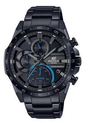 【萬錶行】CASIO EDIFICE 太陽能經典賽車計時腕錶 EQS-940DC-1B