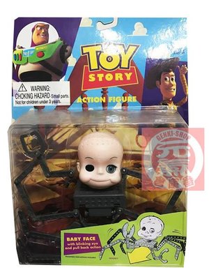 [售完] 玩具總動員 皮克斯 阿薛的玩具 嬰兒臉 Babyface蜘蛛 公仔吊卡 蜘蛛嬰兒 -三眼怪 披薩星球
