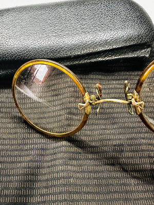 vintage 包圈夾鼻老眼鏡