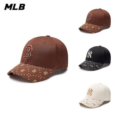 MLB 可調式硬頂棒球帽 MONOGRAM系列 紅襪/洋基隊 (3ACPM093N-三色任選)