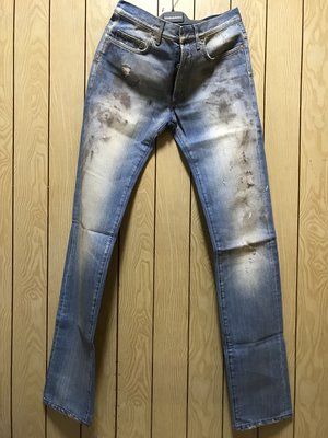 Dior Homme F19全新刷色髒污牛仔褲