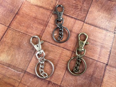DIY鑰匙圈組 / 36mm問號鉤 / 鑰匙圈配件 / 鑰匙圈零件 / 龍蝦扣 / 鑰匙鍊 / 鑰匙吊飾 / 鎖圈