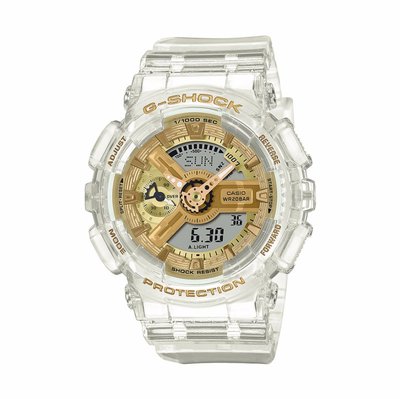 CASIO 卡西歐 G-SHOCK ITZY Lia配戴款 清透金屬感女錶手錶/ GMA-S110SG-7A