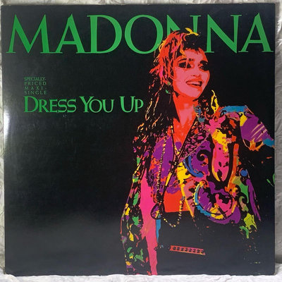 跨世紀流行音樂女皇-瑪丹娜-盛裝打扮 12” 二手混音單曲黑膠（美國高音質盤）Madonna - Dress You Up Maxi - Single