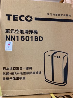 2.缺貨可超取 TECO 東元 負離子空氣清淨機 NN1601BD 台灣製造