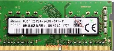 SK 海力士 8GB 1RX8 PC4 2400T HMA81GS6AFR8N-UH 筆電記憶體DDR4