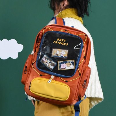 【熱賣下殺】nullbag原創小眾高中學生雙肩包大容量書包上課背包16寸電腦包