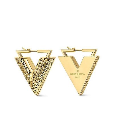Louis Vuitton M00970 LV Floragram Earrings , Gold, One Size
