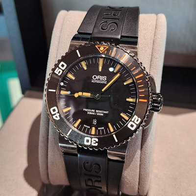一元起標 無底價 標多少都賣 ORIS 豪利時 300米潛水錶 全套 台南二手錶