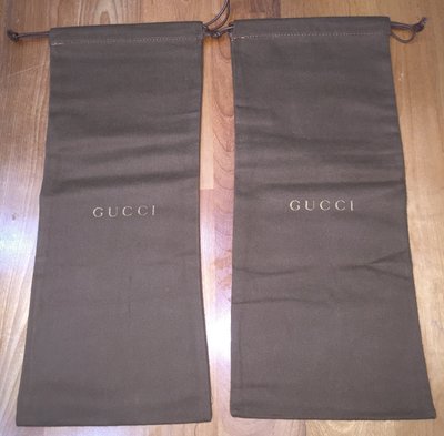 Gucci 真品全新原廠 防塵套 束口袋 鞋套 一雙特價一起賣 (F)
