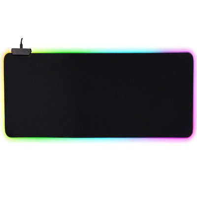 LED發光鼠標墊 RGB電競遊戲辦公墊 鍵盤墊