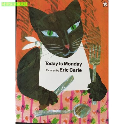 Today Is Monday 今天是星期一 英文版繪本 少幼兒童英語啟蒙圖書故事書  財源滾滾雜貨鋪