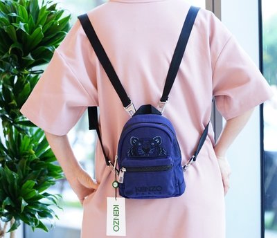 【COCO 精品專賣】Kenzo Tiger Mini Backpack 迷你 虎頭 後背包 丹寧 現貨