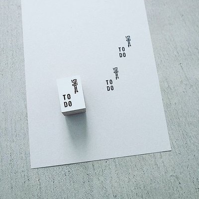 【莫莫日貨】Yohaku 原創系列 日本製 日本進口 木製橡皮印章 橡皮章 - TO DO S006