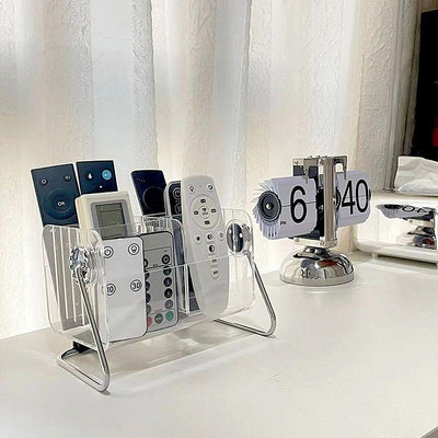 B&H壓克力透明遙控器收納盒 客廳桌面手機殼雜物整理盒子 化妝品置物架 桌面收納