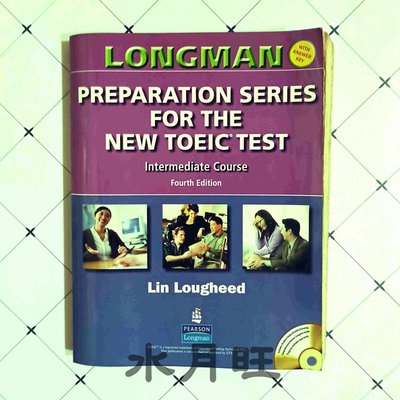 《LONGMAN Preparation series for the new toeic test》英文學習書，有筆記及歲月痕跡【水月旺】