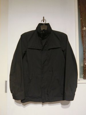 PRADA Sport 黑色防風保暖窄版連帽短大衣 #尺寸: 46
