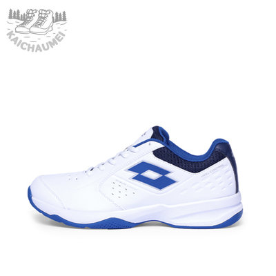 凱喬美｜LOTTO 義大利 男 SPACE 600 網球鞋 LT0AMT2236 公司貨 白/藍 訓練 跑步 支撐 透氣