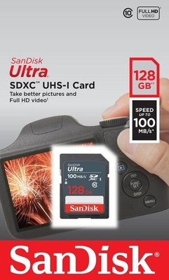 SanDisk 128G 128GB SD SDXC C10 ULTRA 記憶卡 相機記憶卡 SD大卡
