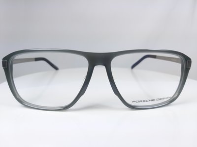 『逢甲眼鏡』PORSCHE DESIGN鏡框 全新正品 灰色膠框 金屬鏡腳 經典設計款【P8320 C】
