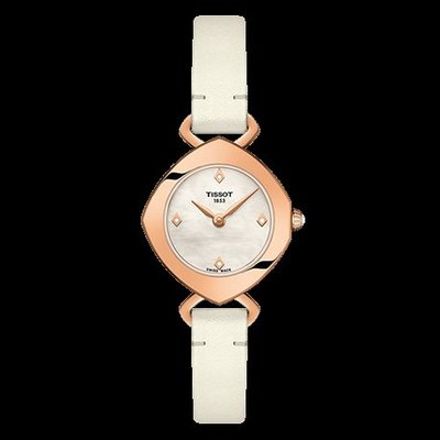 Tissot 天梭伊婷系列皮帶石英女腕錶 T1131093611600