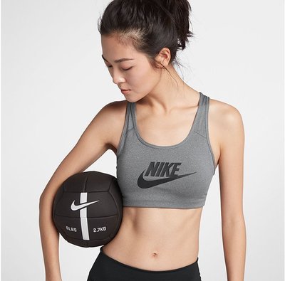 【熱賣精選】Nike 耐吉訓練運動背心瑜伽 運動背心 後背交叉款灰色防震內衣跑步8-LK19701
