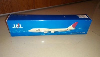 下殺!出清!!@日亞航 *飛機模型,日本航空JAL波音747- 400 ,1:250, 長度27.5公分,@@ 完美主義者不要來!!