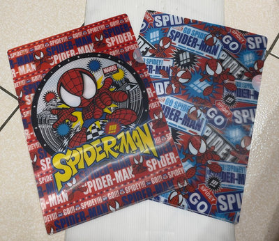 龍廬-自藏出清~文具用品-日本大阪環球影城所購 三D蜘蛛人彩色圖案資料袋二個一套/只有一套/SPIDER-MAN
