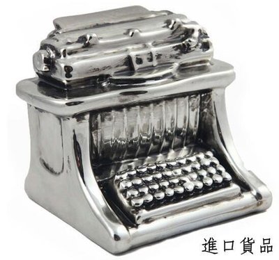 現貨歐式 復古陶瓷打字機存錢筒 老式打字機造型擺件創意打字機存錢桶儲錢筒零錢筒擺飾禮物可開發票